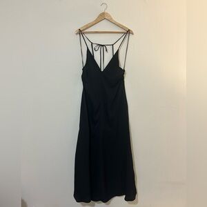 & Other Stories Black Halterneck Midi Dress S/6 NWT